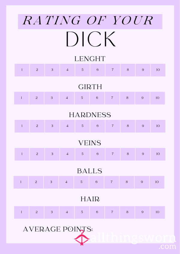 🔥 Let Me Rate Your D*ck, Pu**y Or B**bs🔥