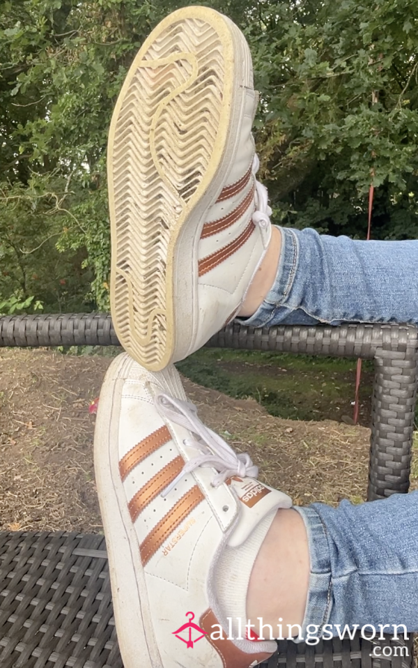 Lick My Muddy Adidas Superstar Trainers