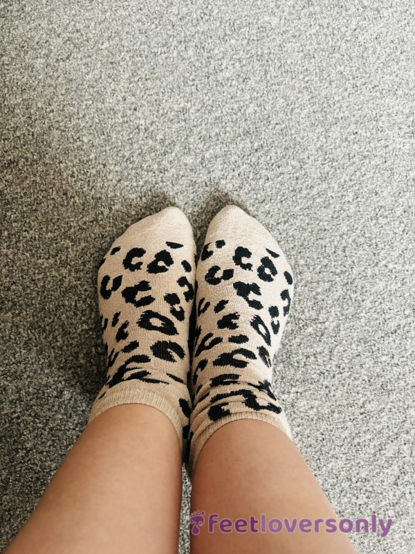 Light Leopard Print Socks