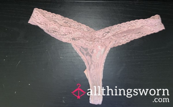 Light Pink Laced Thong