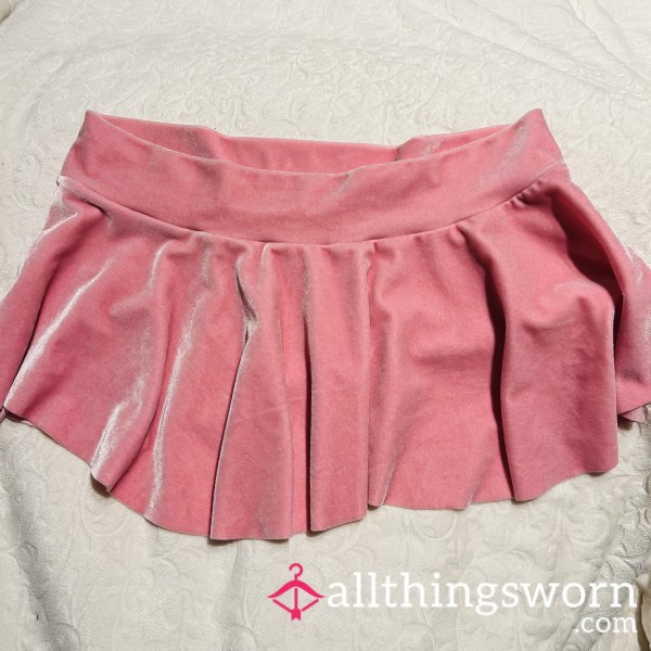 Light Pink Velvet Soft Skirt