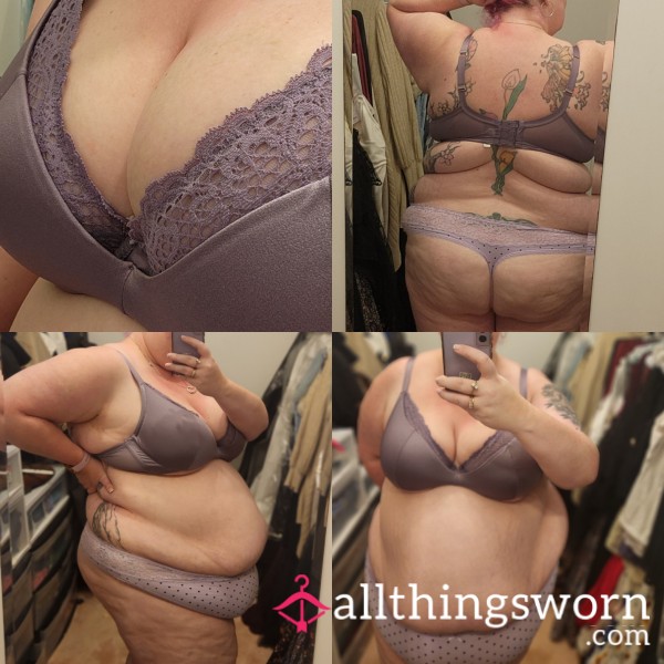 Light Purple French Balconette Bra