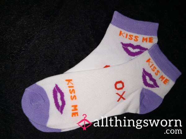 Light Purple 💋 Kiss Me Socks