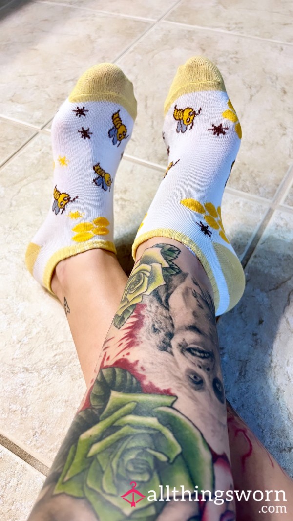 Lightweight Super Cute Bumblebee Ankle Socks