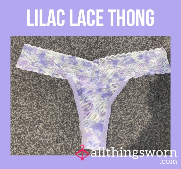 Lilac Lace Thong💜