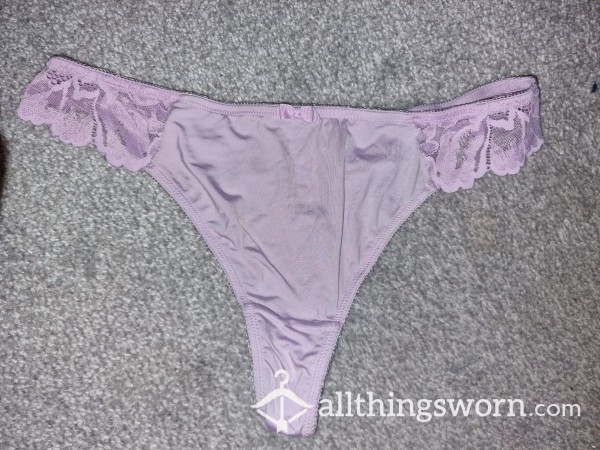 Lilac Thong With Lace Sides 😜
