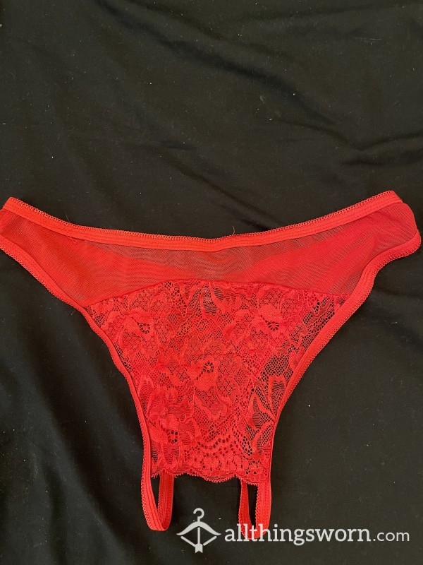 SALE!! Red Hots Lingerie Sets Crotchless Panties!