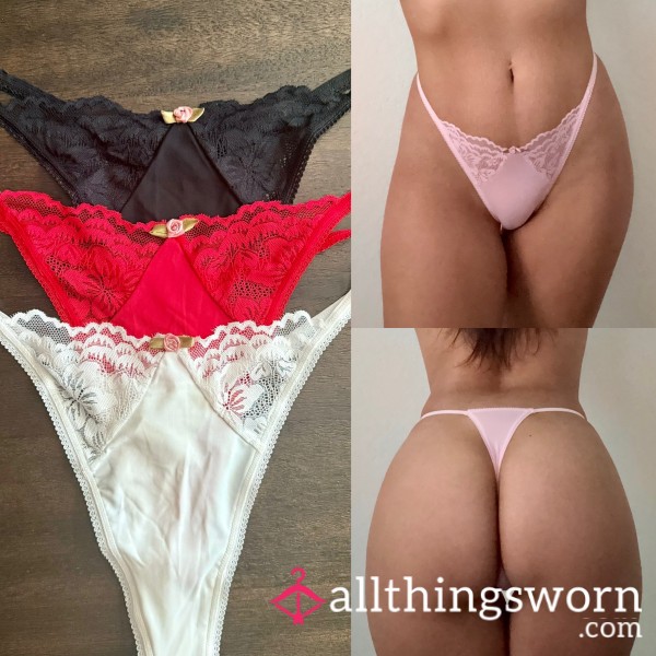 Pretty Little Thong (White And Pink Available)