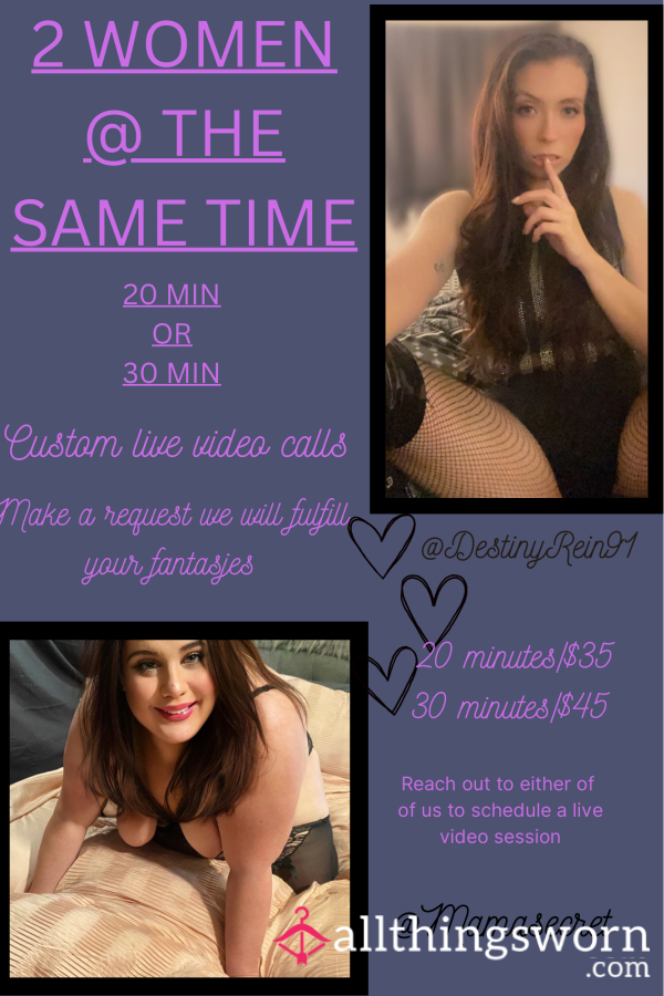 ✨Live Have 2Girls At The Same Time✨ Live Video Calls✨ 💦Come See Us💦