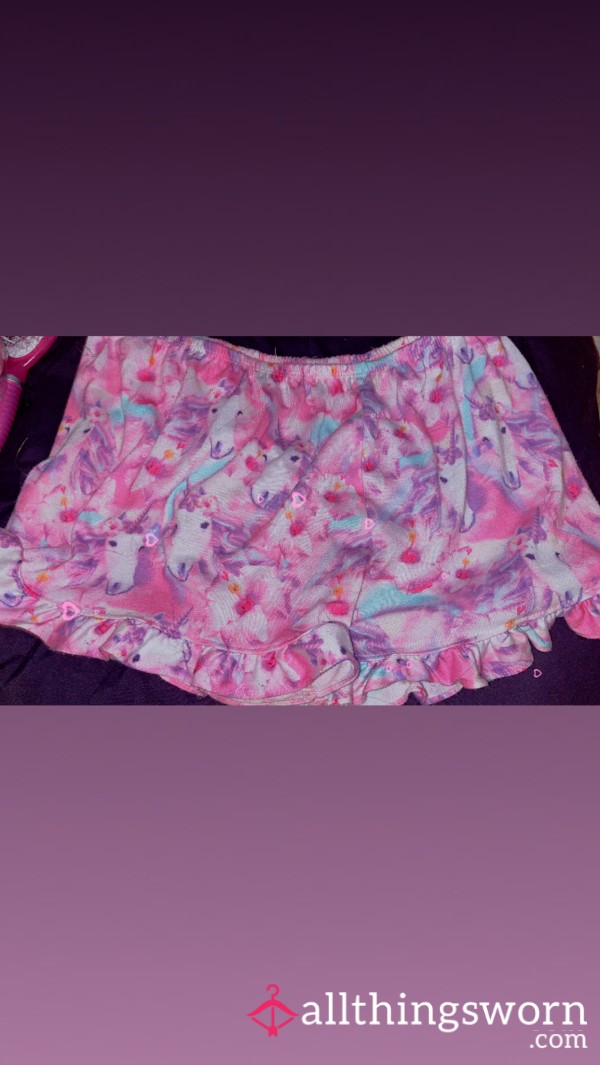 (M-L) Unicorn Pajama Shorts