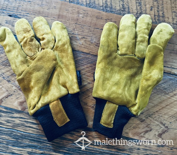 Manly Heavy Duty Leather Work Gloves