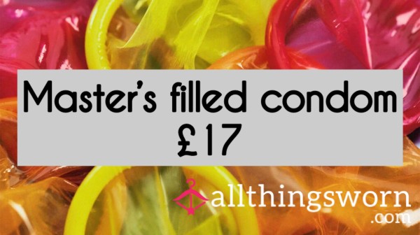 Master Filled Condom 🖤 Used Condom From Master And Mistress 🖤 £17 Per Condom 🖤 2 For £30 🖤