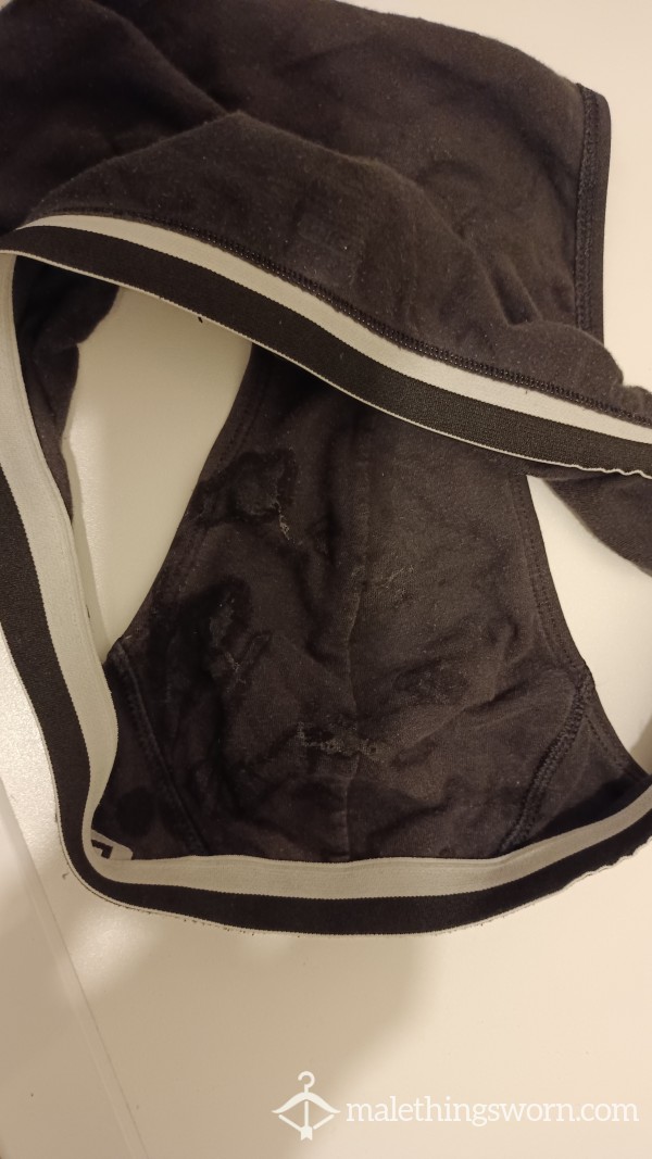 Men Underwear Black Full Of C*m