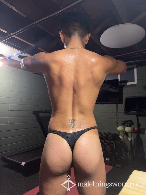 Men’s Black Thong - Sold