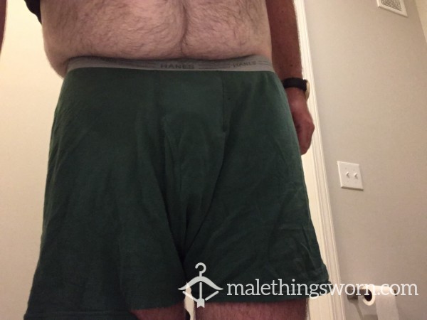 Men’s Hanes Green Boxer Briefs