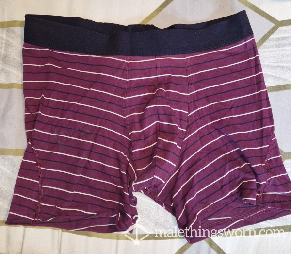 Mens Striped Boxers Medium Used