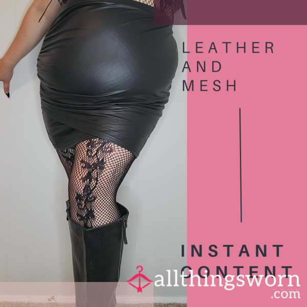 Leather And Mesh