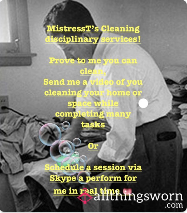 MistressT’s Cleaning Disciplinary Services 🧹
