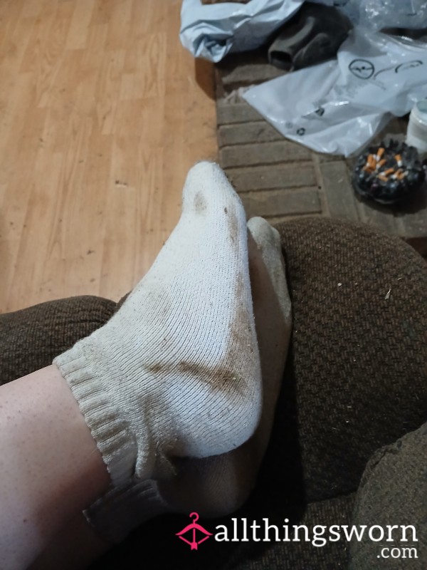 Muddy Socks After Working With Animals