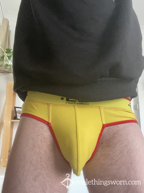 My Yellow Workout Briefs