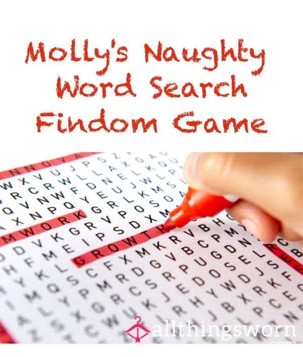 Naughty Word Search - Findom Game