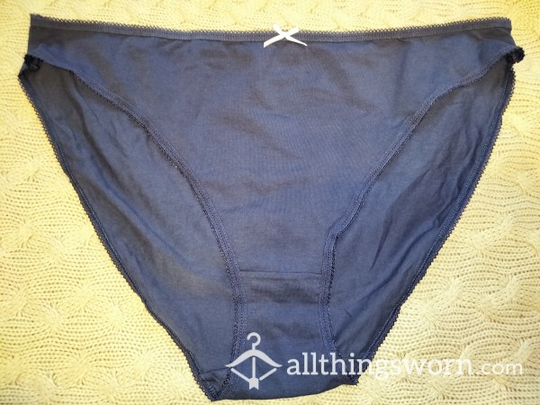 OFFER 48 WEAR AND UK POSTAGE ONLY £15.00 Navy Blue Full Back Panties