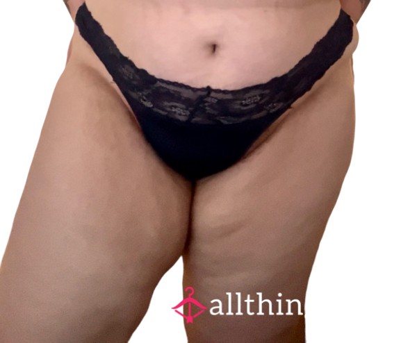 🦋 Navy Blue Plus Size Lacy Thong 🦋