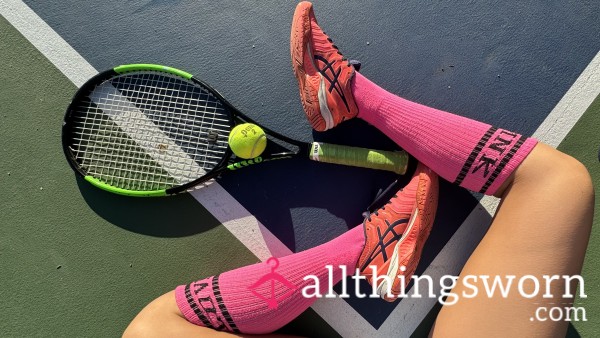 Neon Pink Long Socks