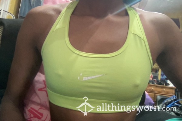 Neon Yellow Sports Bra