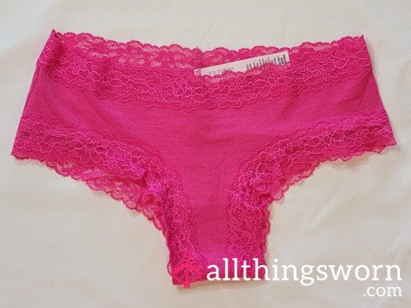 New! Pink Lace Cheeky Panty