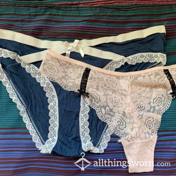 💋 BUNDLE - New 3XL Panties, Lace And Cotton, Worn Just For You 💋