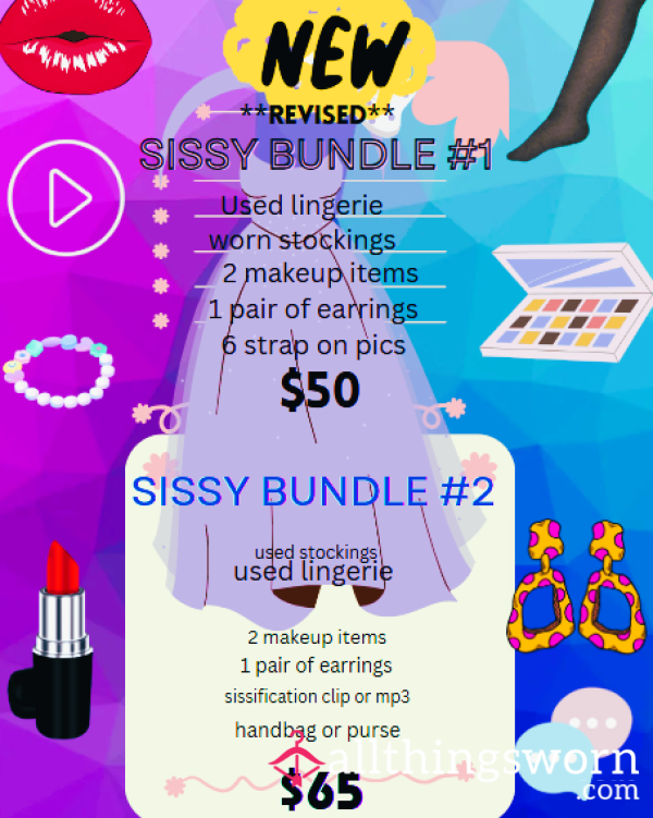 New Revised Sissy Bundles 1 & 2!