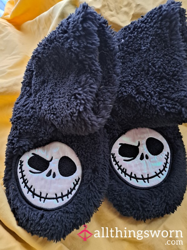 Nightmare Before Christmas Fuzzy Slippers