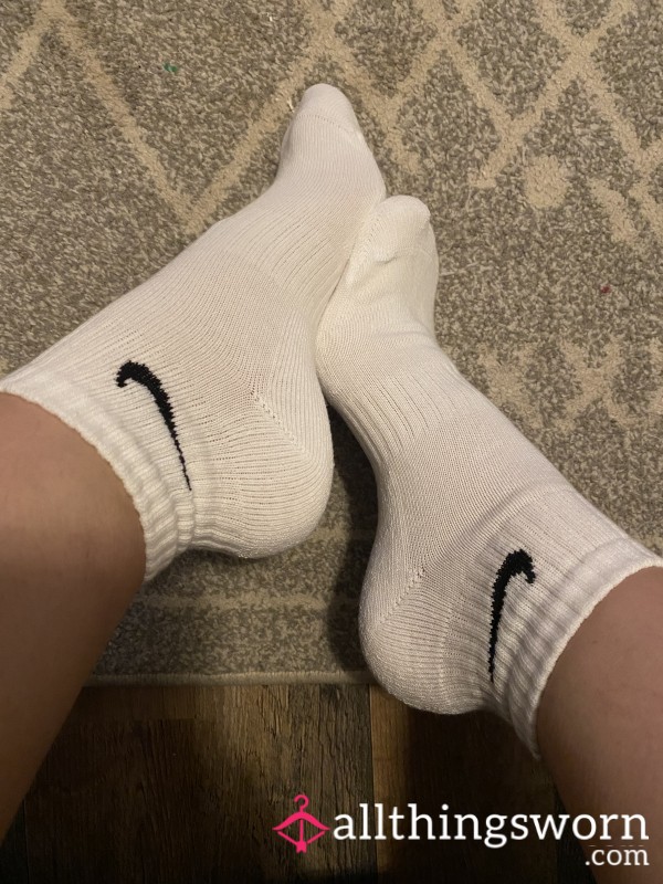 Nike White Ankle Socks