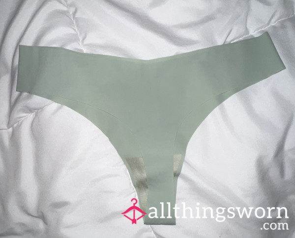 No Show Seamless Thong GREEN Small