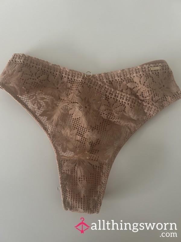 Nude Soft Lace Thong