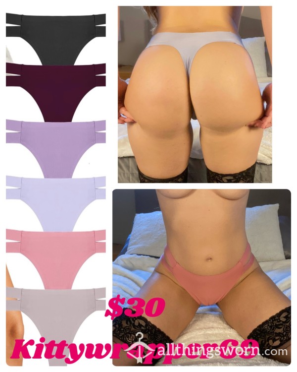 Nylon Seamless Sexy Strap Thong