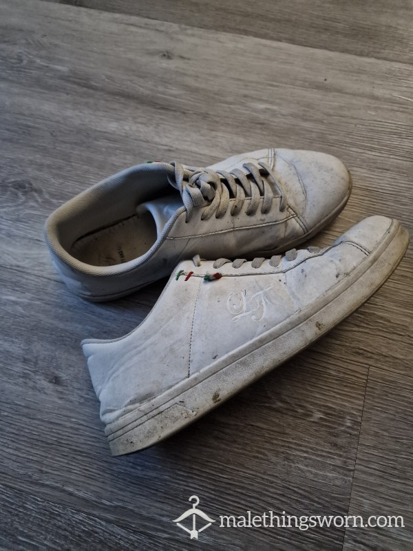 Old Battered Stinking White Trainers