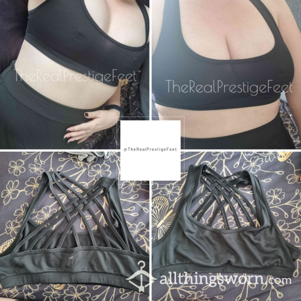 Old Black Sports Bra | Size 12 | Standard Wear 3 Days | Includes Proof Of Wear Pics & Access To Boobies Folder | From £30.00 + P&P