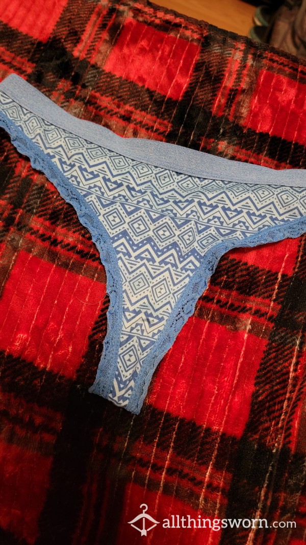 Old Stained Creamy Cummy And Strong Pussy Scented Thong💙