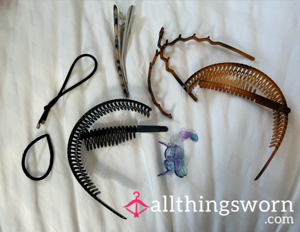 Old Used Hair Accessories (broken And Usable Included)