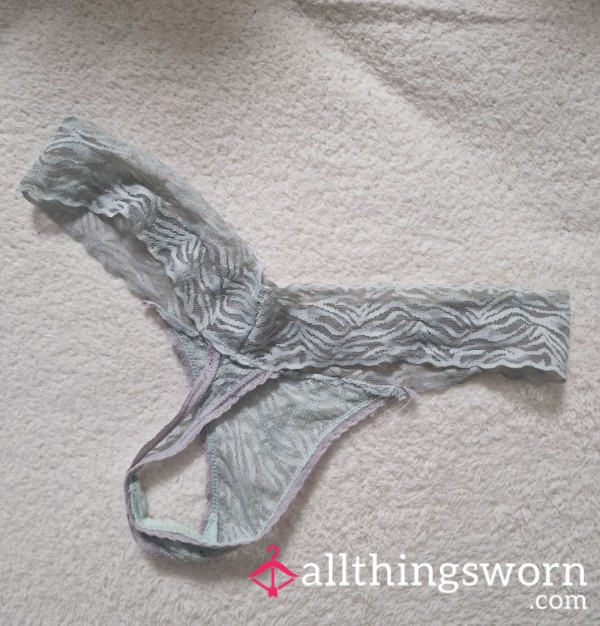 Old & Worn Lace Thong