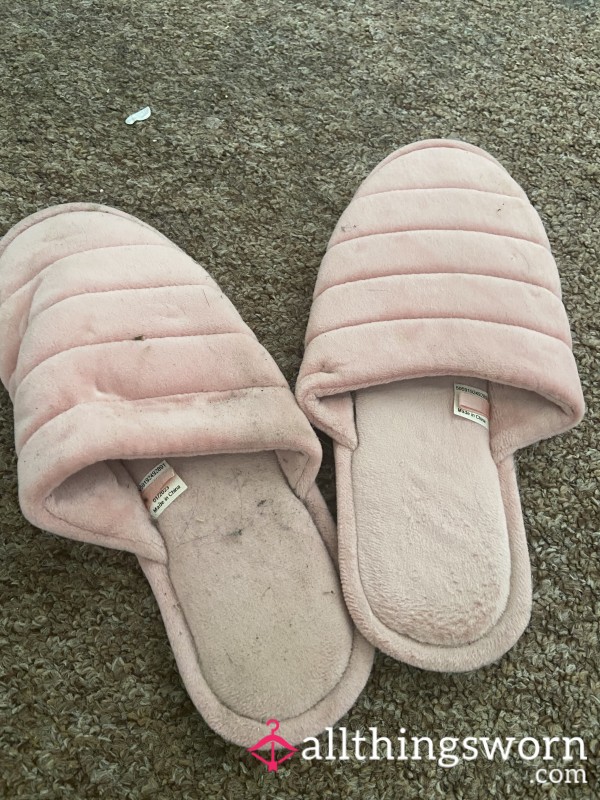 Old, Worn Pink Slippers