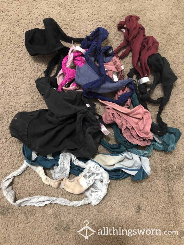 One Weeks Worth Of Dirty Thongs