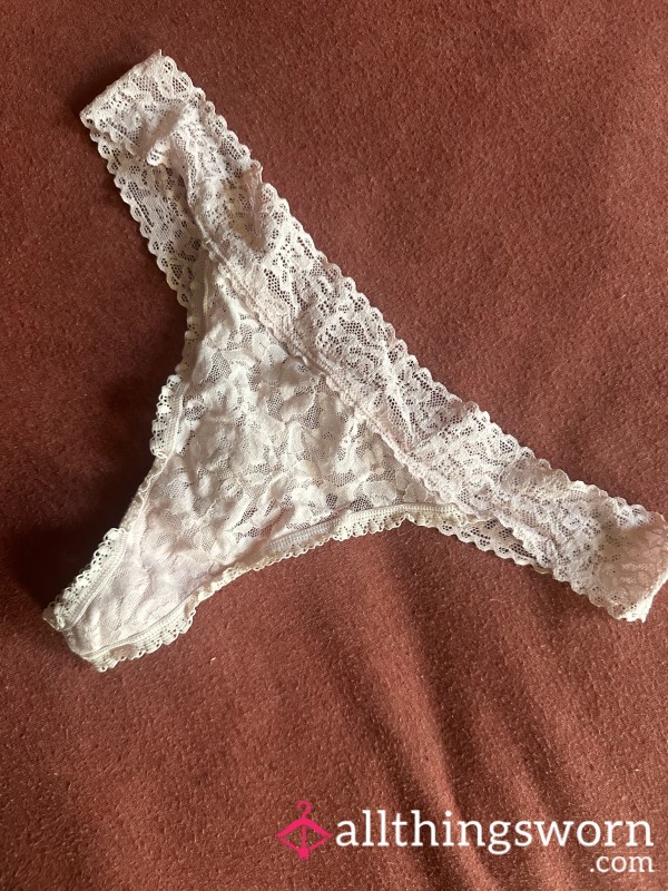 Pale Pink Thong Ready To Be Worn For You! 💖