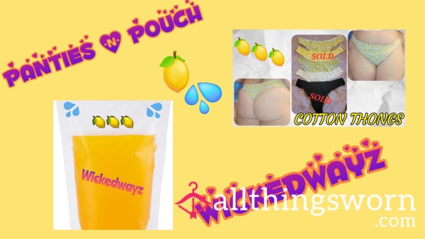 PANTIES & A POUCH 🍋💦