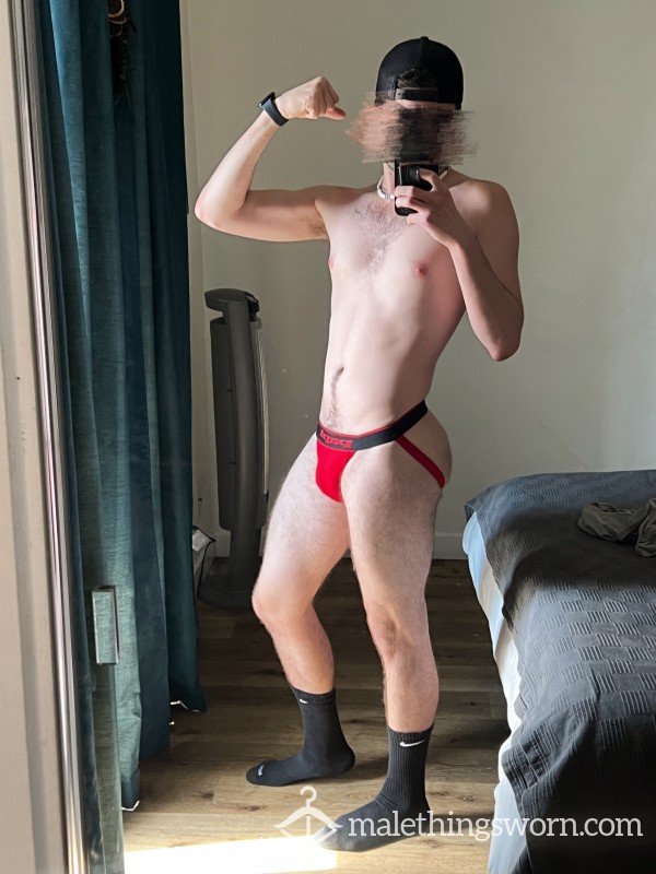 Papi Musky Red & Black Jockstrap