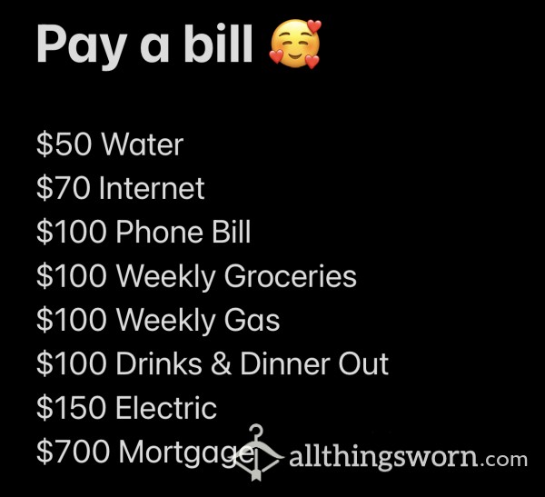 Pay A Bill 💵