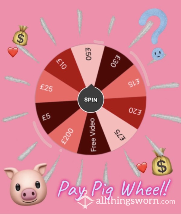 Pay Pig Wheel Game!!🐷