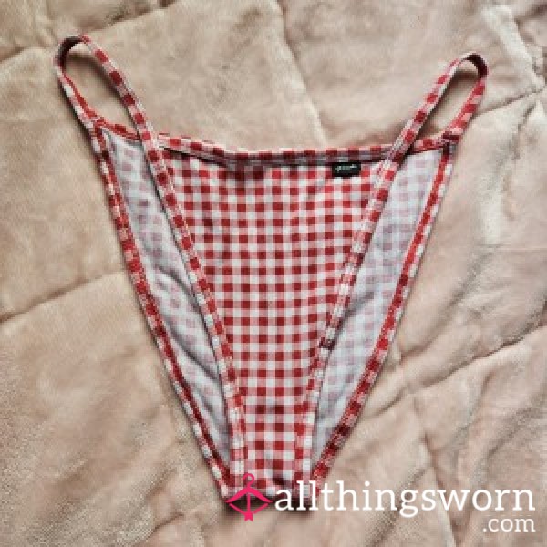Picnic Pattern String Bikini